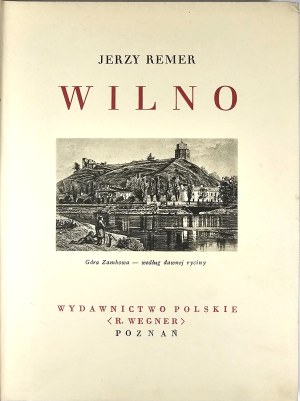 [Wonders of Poland] Remer Jerzy - Vilnius. Poznan [1934] Wyd. Polskie (R. Wegner).