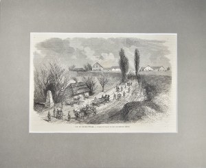 [January Uprising] Insurgent troops on the road to Michalowice, 1863.