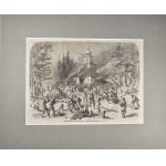 [Powstanie styczniowe] Podpalenie greckiego kościoła przez powstańców na Litwie, 1863.