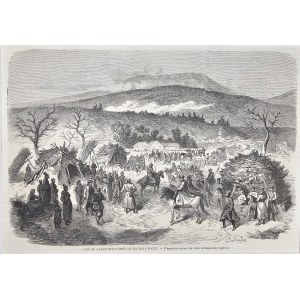 [Powstanie styczniowe] Obóz gen. Langiewicza pod Michałowicami, 1863.
