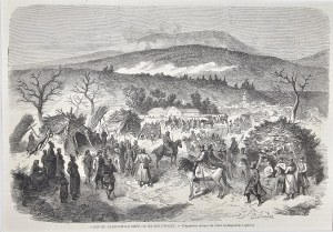 [January Uprising] General Langiewicz's camp near Michalowice, 1863.
