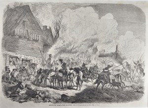 [January Uprising] Capture of an insurgent village by Cossacks, 1863.