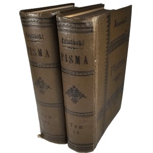 Krasiński Zygmunt - Pisma. Wydanie zbiorowe z przedmową Stanisława Tarnowskiego. T. I-IV. Lwów 1898 Nakł. Księg. Gubrynowicza i Schmidta.
