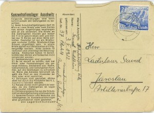 Auschwitz - Letter of a prisoner from the first transport, No. 37 (7), 19.10.1940.