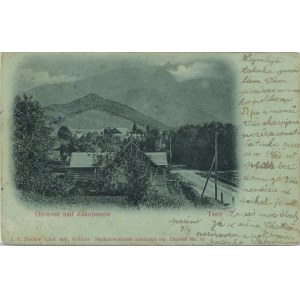 Zakopane - Widok na Giewont, ok. 1900.