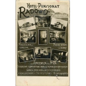 Zakopane - Hotel-Pensjonat Radowid, ok. 1910.