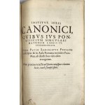 Lancellotti Giovanni Paolo - Corpus iuris canonici emendatum et notis illustratum. Gregorii XIII. pont. max. iussu editum. Indicibus variis, et nouis, et appendice Pauli Lancelotti Perusini adauctum cuius partes indicat auersa pagina. Coloniae 1631 [b.w.]