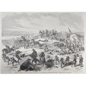 [Powstanie styczniowe] Rozbicie rosyjskich żołnierzy przez oddziały powstańcze dowodzone przez ks. Mackiewicza w Świętobrości, 1863.