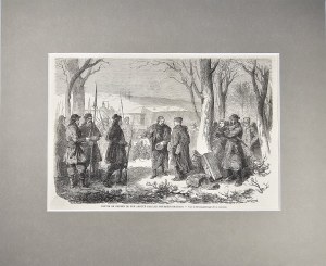 [January Uprising] Railway convoy stopped by insurgents, 1863.