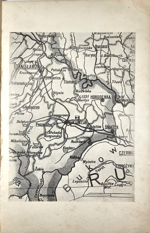 Jotsaw - From Lodz to the Eastern Carpathians. I. Vorokhta. II. Zabie. III. Yaremcze. IV. Kuty. V. Zaleszczyki. With 9 engravings and a map. Lodz 1927 Font. Druk. State in Lodz.