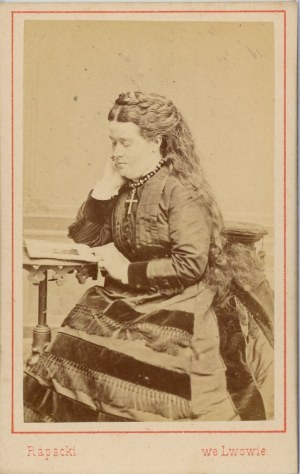 Lviv, Rapacki B. - Woman with a cross, ca. 1870.