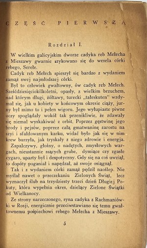Singer Israel Yoshua - Josie Kalb. Warsaw 1934 Tow. wyd. 