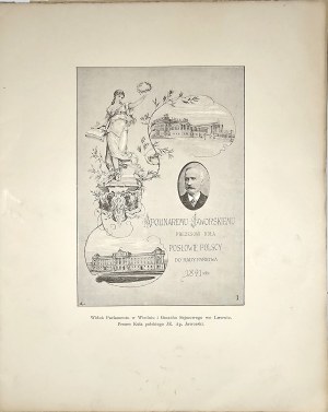 Rybkowski Tadeusz - Polish members of the Austrian House of Lords and members of the Polish Circle in Vienna. Album presented by the Polish Circle in Vienna to JE. President Apolinary Jaworski, made by the... Cracow 1892 Publisher of the 