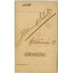 Kraków, Mien J. & Sebald J. - Mężczyzna, 1890.