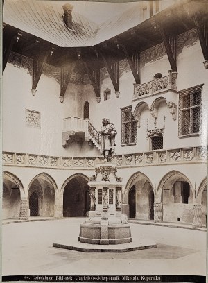 Krakow, Krieger I. - Courtyard of the Jagiellonian Library with statue(s) of Nicolaus Copernicus, ca. 1880.