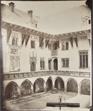 Cracovia, Krieger I. - Cortile della Biblioteca Jagellonica, 1880 circa.