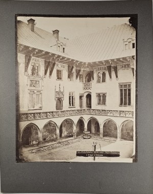 Cracovia, Krieger I. - Cortile della Biblioteca Jagellonica, 1880 circa.