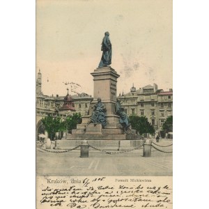 Cracovia - Monumento a Mickiewicz, 1905.