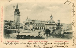 Krakow - Main Market Square, ca. 1900.