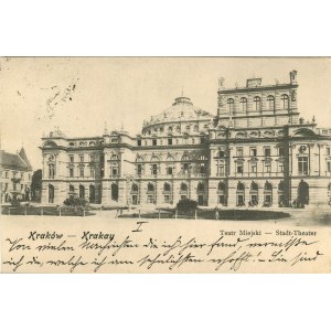 Kraków - Teatr Miejski, 1902.
