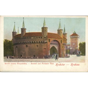 Krakow - Rondel of the Florian Gate, ca. 1900.
