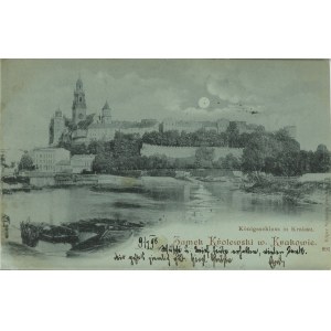 Kraków - tzw. księżycówka - Zamek Królewski, 1898.
