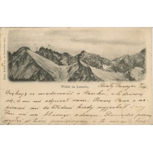 Tatry - Widok na Łomnicę, 1902.