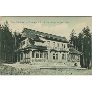 Zakopane - Dom Dyrekcyi w Sanatorium Dra K. Dłuskiego, ok. 1910.