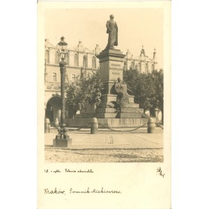 Kraków - Denkmal für A. Mickiewicz, ca. 1930.