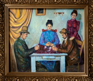 Krystyna Ruminkiewicz, Playing cards, Dialogue with Cezanne, 2024