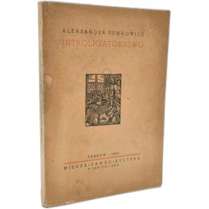 Semkowicz A. - Introligatorstwo - Kraków 1948