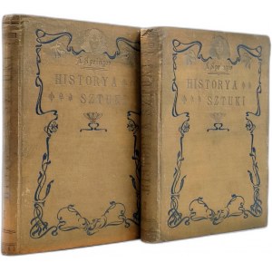 Springer A. - Ilustrowana Historia Sztuki Tom I-II, Sztuka starożytna, Sztuka wieków średnich, Warszawa 1902/3 [oprawy sygnowane Introlig. TRUD, Warszawa Solna 10]]