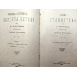 Springer A. - Ilustrowana Historia Sztuki Tom I-II, Sztuka starożytna, Sztuka wieków średnich, Warszawa 1902/3 [oprawy sygnowane Introlig. TRUD, Warszawa Solna 10]]