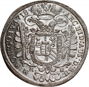 Hungary, Charles VI, 1/2 Thaler 1718 KB, Kremnica