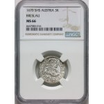 Śląsk pod panowaniem austriackim, Leopold I, 3 krajcary 1670 SHS, Wrocław