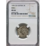 Śląsk pod panowaniem austriackim, Leopold I, 3 krajcary 1696 CB, Brzeg