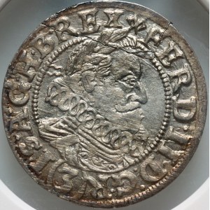 Śląsk pod panowaniem austriackim, Ferdynand II, 3 krajcary 1630 HR, Wrocław