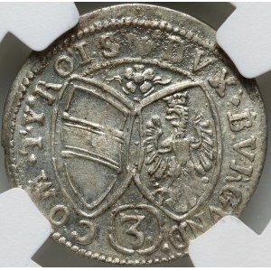 Austria, Ferdinand Karol, 3 Kreuzers 1650, Hall