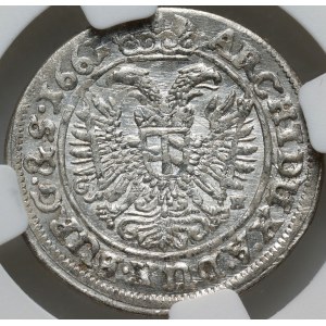 Śląsk pod panowaniem austriackim, Leopold I, 3 krajcary 1661 GH, Wrocław