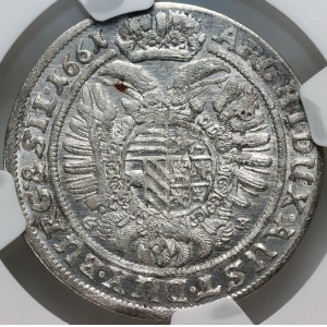 Śląsk pod panowaniem austriackim, Leopold I, 15 krajcarów 1661 GH, Wrocław