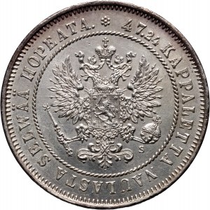 Finland, Alexander II, 2 Markkaa 1874 S, Helsinki