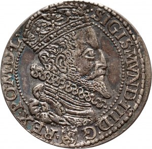 Zikmund III Vasa, šestipence 1596, Malbork, velká hlava a SEv místo SEX