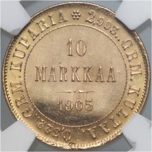 Finland, Nicholas II, 10 Markkaa 1905 L, Helsinki