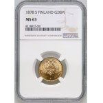 Finland, Alexander II, 20 Markkaa 1878 S, Helsinki