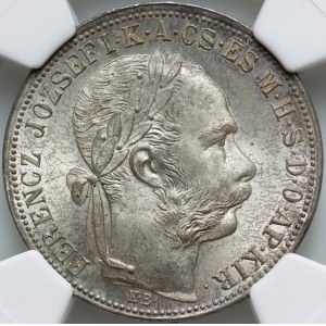 Hungary, Franz Joseph I, Forint 1883, Kremnitz