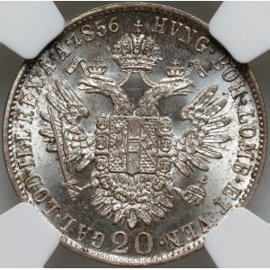 Austria, Franz Joseph I, 20 Kreuzer 1856 A, Vienna