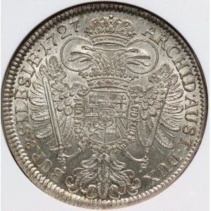 Śląsk pod panowaniem austriackim, Karol VI, talar 1727, Wrocław