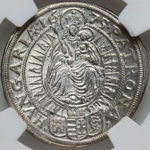 Maďarsko, Leopold I, 15 krajcars 1675 GC, Bratislava (Pressburg)