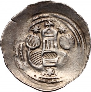 Austria, Agnes von Andechs-Meranien 1243-1248, Pfennig, Stein