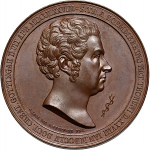 XIX wiek, Toruń, medal z 1828 roku, Samuel Thomas von Sömmering